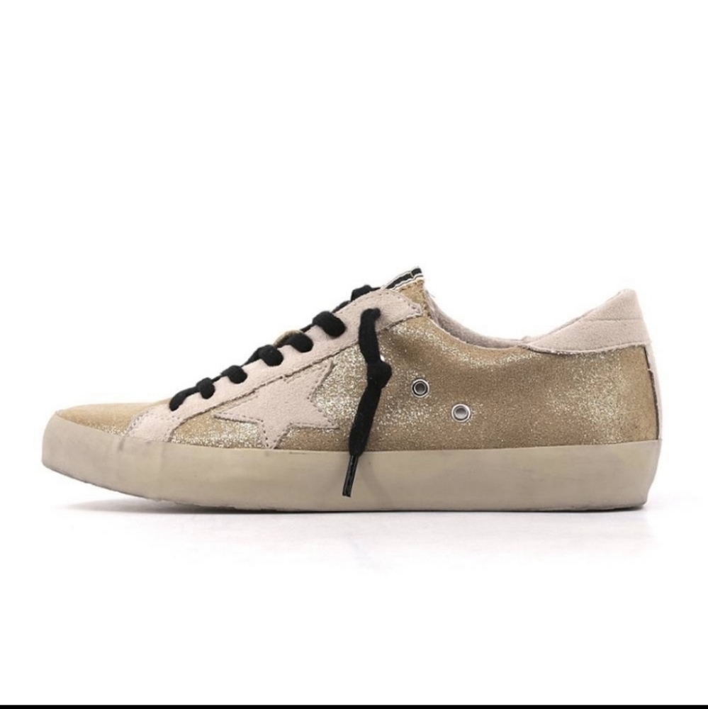 ShuShop Gold Paloma Sneakers